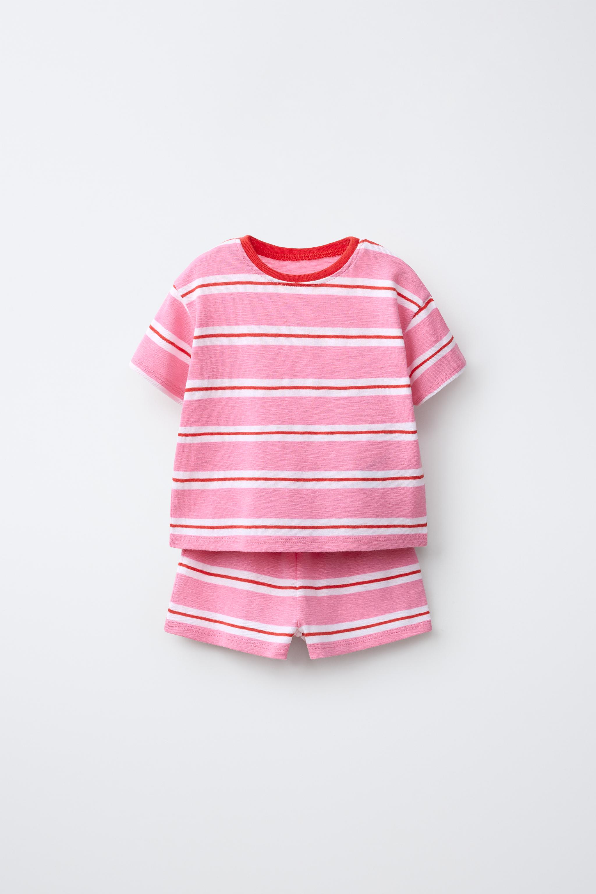 STRIPED T-SHIRT AND BERMUDA SET